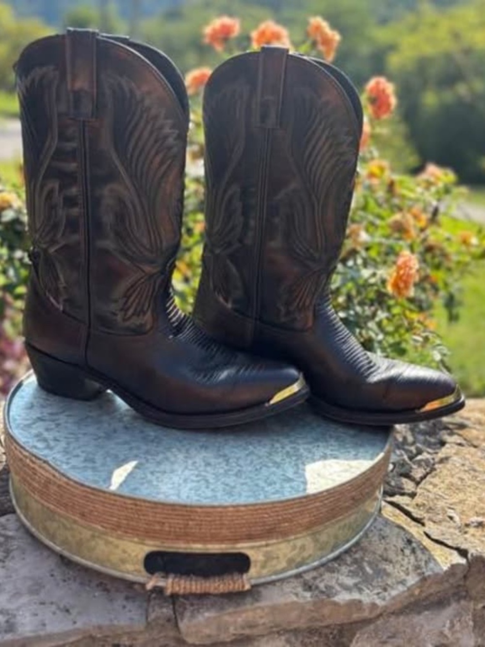 Men's Laredo Prints Cowboy Boot PEANUT/BROWN